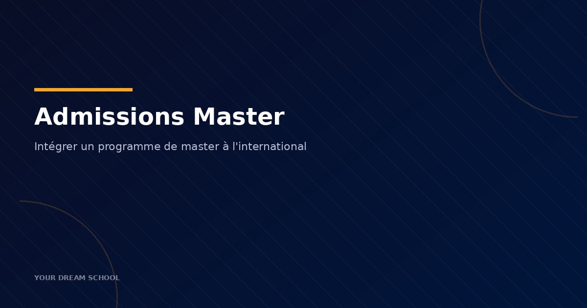 Admissions Master international — Your Dream School